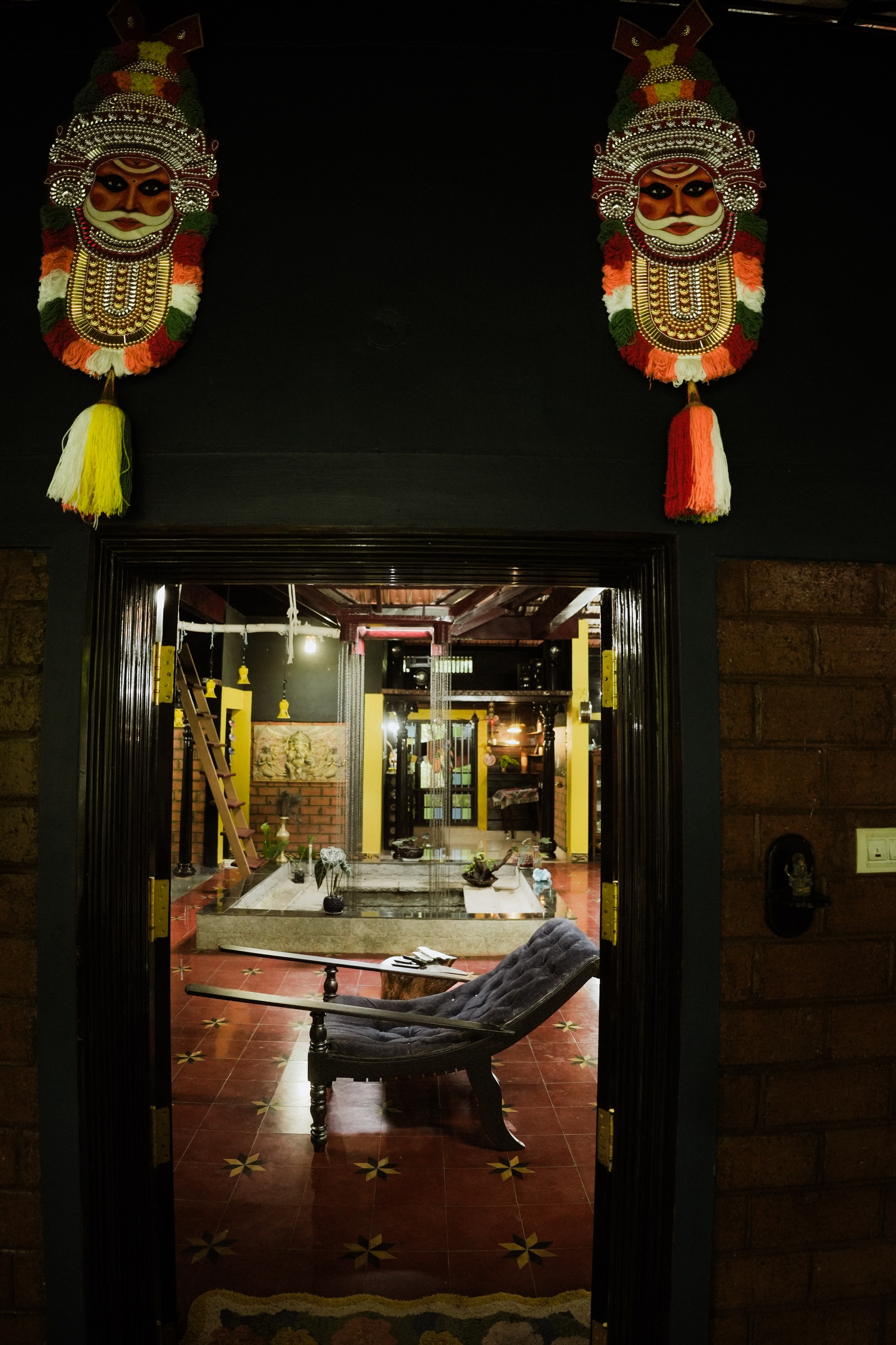 Decorated doorway into the courtyard